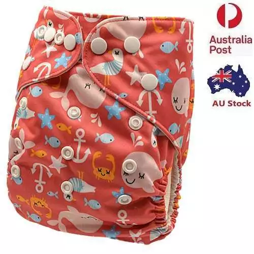Baby Modern Cloth Nappies MCN Diaper Nappy Waterproof-Outer-Layer Reusable D142
