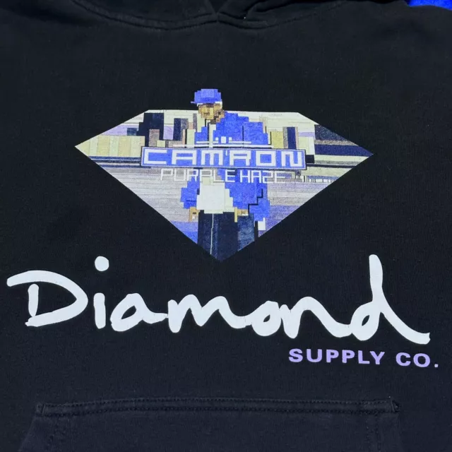 Diamond Supply Co x Cam'Ron Purple Haze Album 8 Bit Artwork Hoodie Size Medium 2