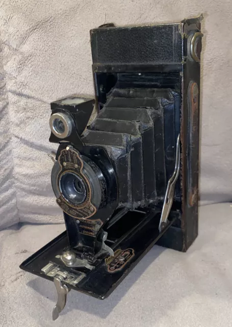 Vintage 1917 Kodak No. 2A Folding Autographic Brownie 116 Camera *TESTED