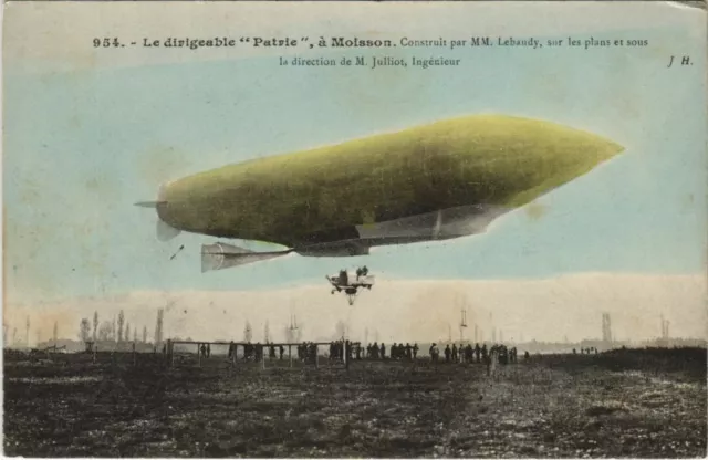 PC MOISSON DIRIGEABLE PATRIE ZEPPELIN BALLOON AVIATION (a19668)