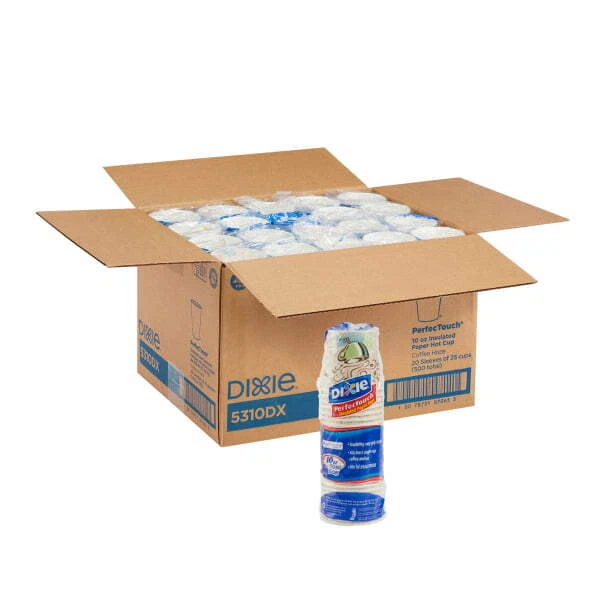 ® PerfecTouch® 10 oz. Insulated Paper Hot Coffee Cup, 5310DX, 500 Cups
