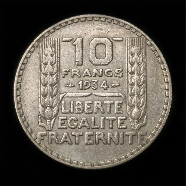 Silver coin France 10 francs 1934