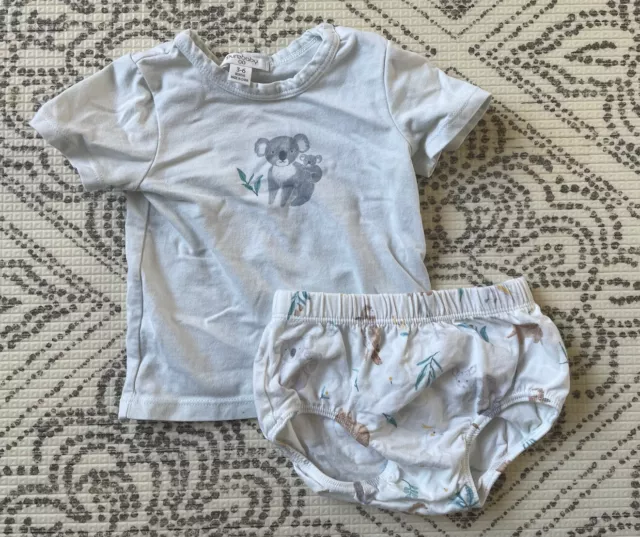 Purebaby Australiana Shorts & T-shirt Set 00 3-6 months