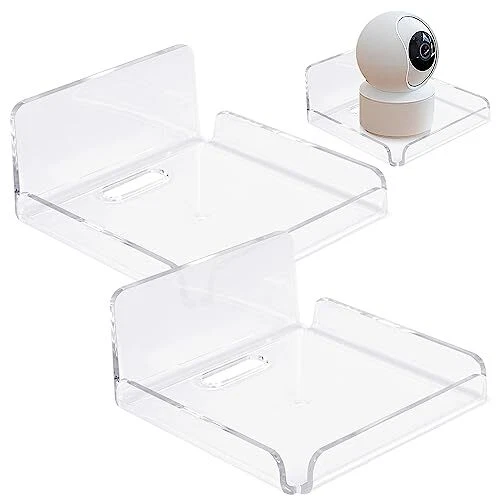 Wall Mount Floating Shelves 2 Pcs Acrylic Small Floating Shelf for Wall Stora...