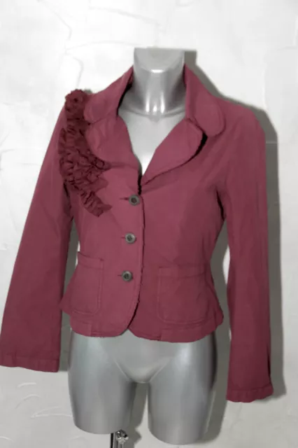 jolie petite veste coat été coton rose fuschia IKKS taille 40