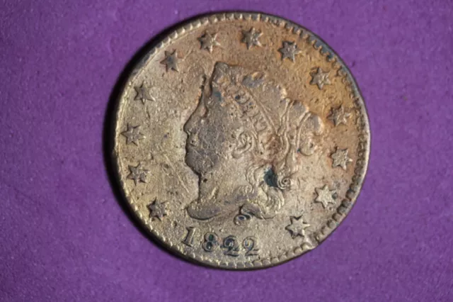 Estate Find 1822 - Coronet Head Large Cent #K41903