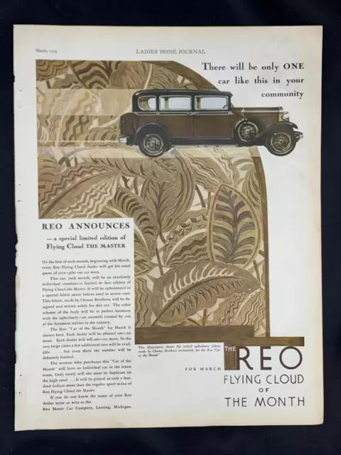 Magazine Ad* - 1929 - REO Flying Cloud "The Master"