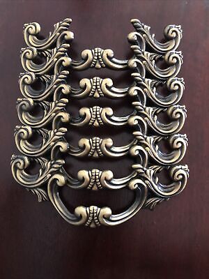 French Provincial Drawer Pulls 3" Lot Of 6 Serpentine Front Curve NEW Handle