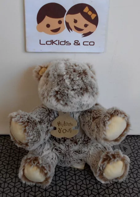 Doudou Peluche Histoire D'ours Hippo Z'animoos Pantin Marron Chine Ho2034  D840