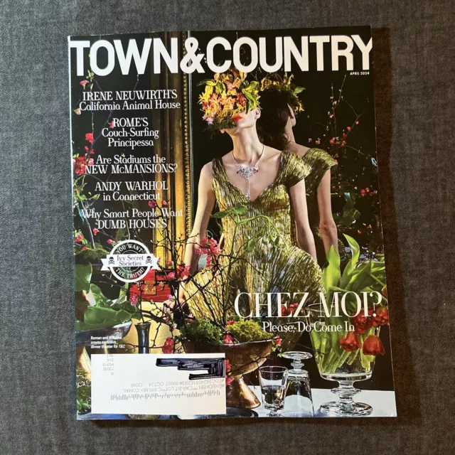 Town & Country Magazine - April 2024 Issue - Chez Moi? - Irene Neuwirth-NEW
