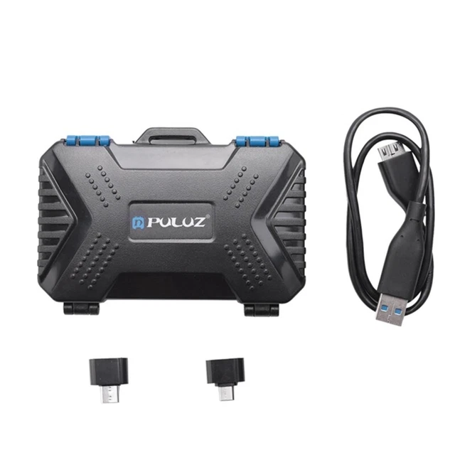 Bolsa de almacenamiento USB3.0 para tarjetas SIM XQD CF TF D7Q4