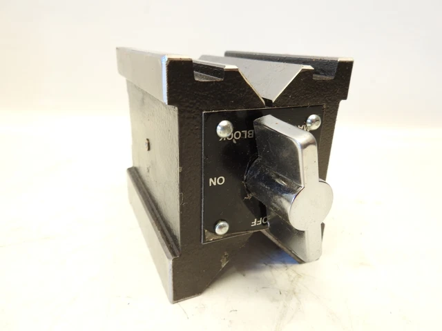 New  On/Off Magnetic Knob V-BLOCK  3 5/16" X 3" X 3 11/16"