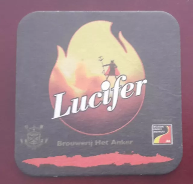 Sous bock de bière  " LUCIFER ".