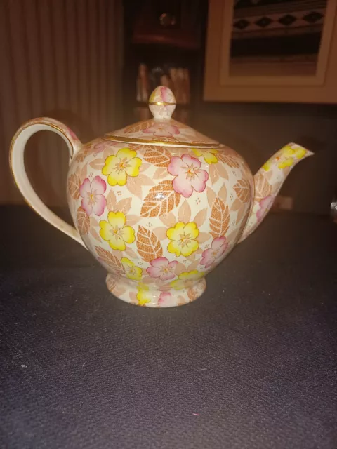 Vintage Royal Winton Grimwades  "Clyde"  Teapot In Chintz Pattern #5637