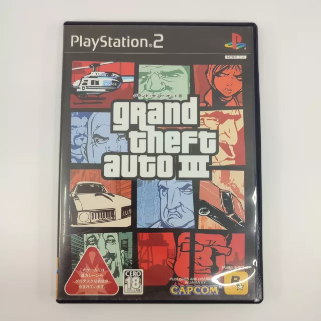 PLAYSTATION 2 PS2 Grand Theft Auto III 3 Three Gta With Poster