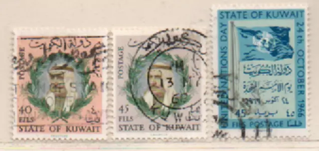 Kuwait 1966 MiNr.: 300; 301; 332 gestempelt; used Scott: 306; 307; 338