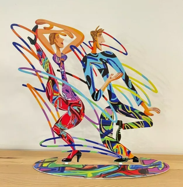David Gerstein Art Rockers Escultura de arte moderno de metal