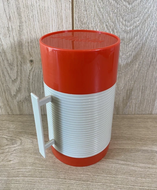 VINTAGE ALADDIN SUPER Food Thermos Flask 16fl oz / 0.5 litre Wide Red