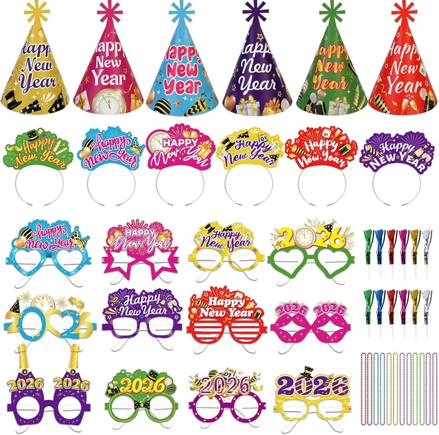Occhiali Festa Capodanno 2024 Accessorio Per Festeggiamenti