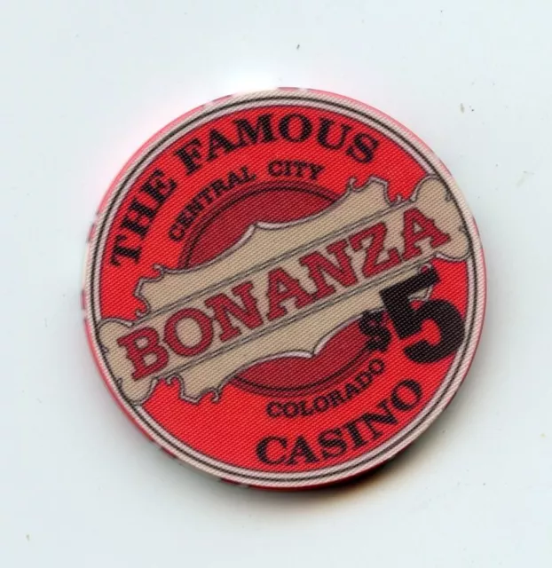 5.00 Chip from the Famous Bonanza Casino Central City Colorado Ceramic
