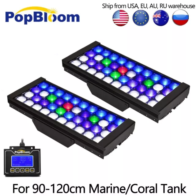 2PCS DSunY Marine Led Aquarium Light Control Reef Coral Saltwater Fish Tank Lamp