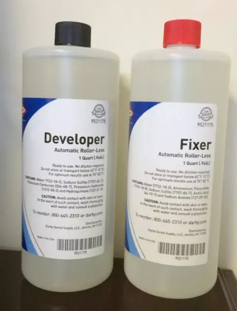 Premium Developer & Fixer For Automatic Roller-Less Peri Pro - 3 X 1 Quart Each