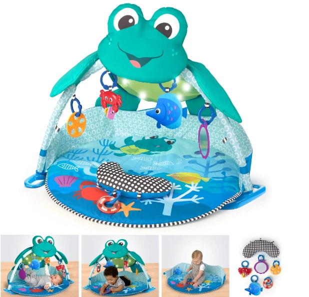 Baby Einstein Neptune Under the Sea Lights & Sounds Activity Gym and Play Mat, A