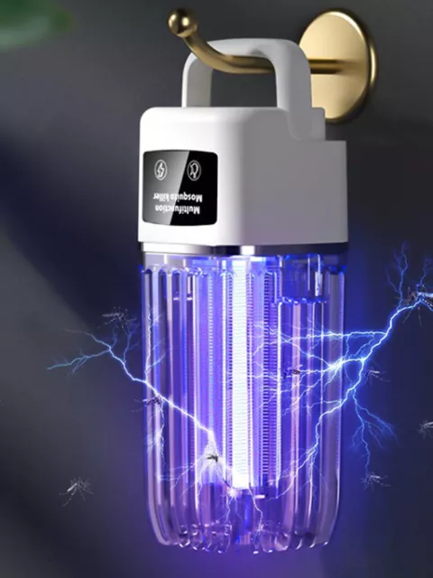 Electric Insect Killer Mosquito Fly Bug Zapper Pest Trap LED USB Indoor Lamp