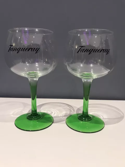 2 X Brand New Tanqueray Gin Copa Balloon Glasses Pub Bar Pair Two