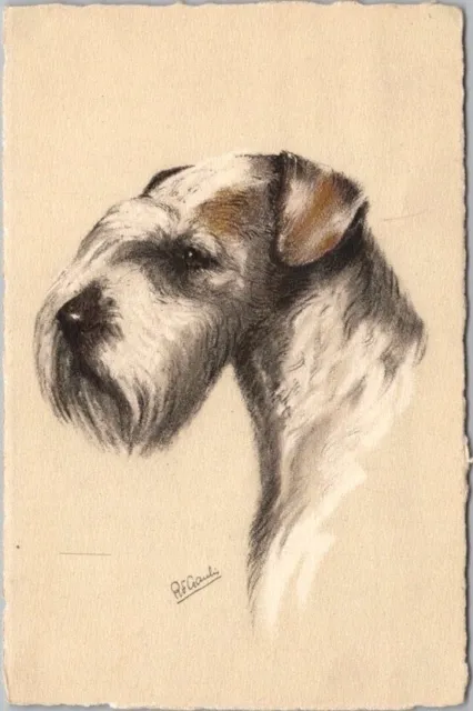 Vintage DOG BREED Postcard "2 - Sealyham Terrier" Printed in Switzerland /Unused