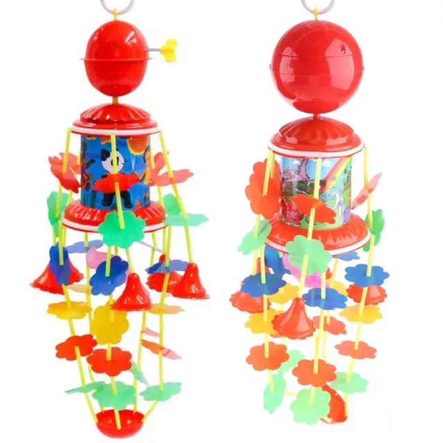 Musical Toy Nursery Room Rattle Infant Winding Up Wind Chime Toy