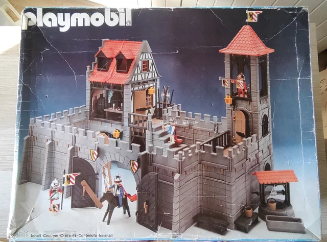 PLAYMOBIL * MOYEN-AGE * Chevalier Guerrier Jaune Bleu 3268 3316 4133
