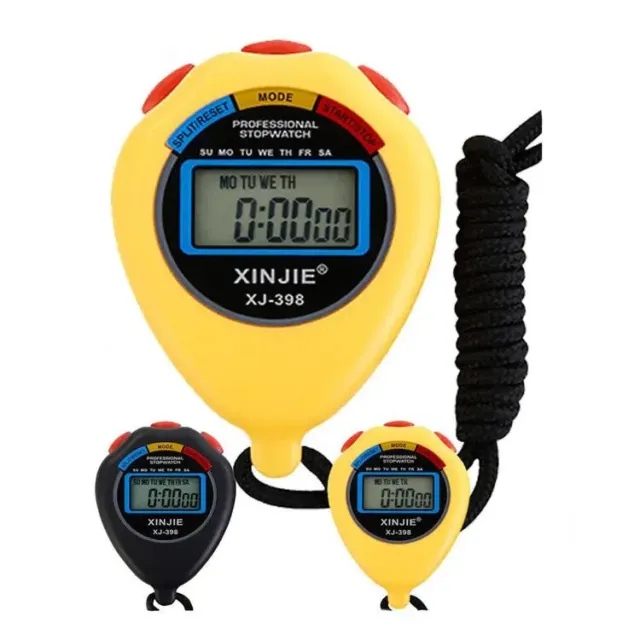 Digital Handheld Sports Stopwatch Stop Watch Timer Alarm Counter UK Seller
