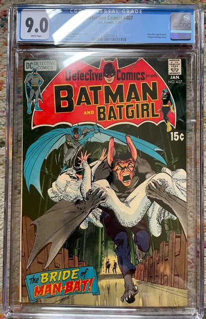 Detective Comics #407 CGC 9.0 NEAL ADAMS Covr Man-Bat 1st Key She-Bat appearnce