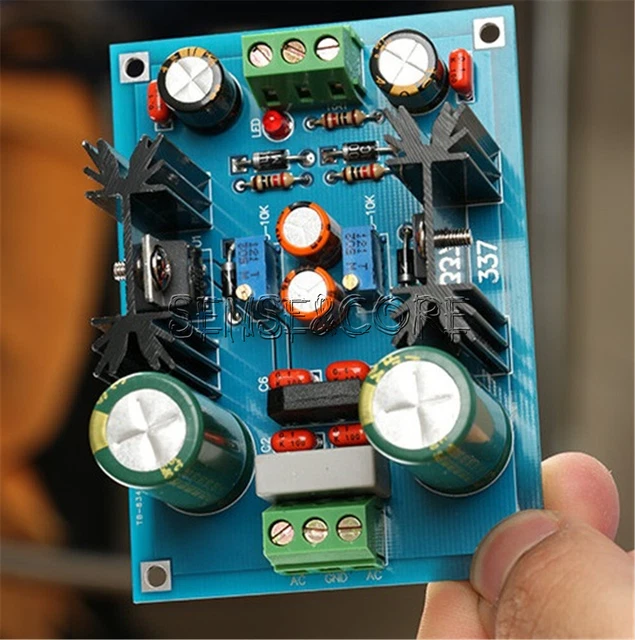 LM317 LM337 ADJUSTABLE Filtering Power Supply AC/DC Voltage Regulator ±