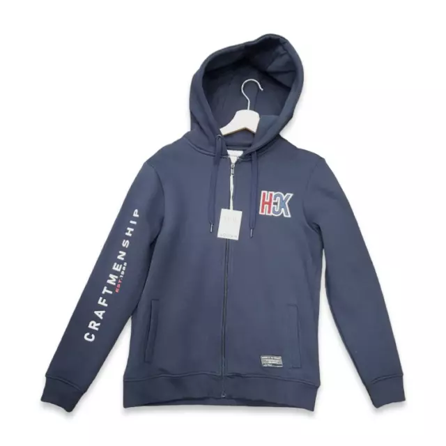 Felpa UOMO full zip e cappuccio "LOSAN" Blu Grigio Verde S - M - L - XL