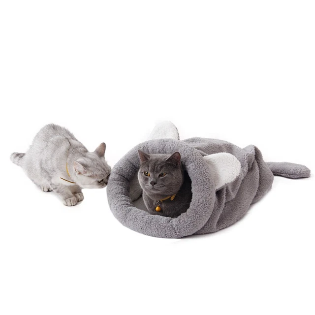 Casa para perro cama mascota bolsa cálida perros gato saco de dormir saco sombrero