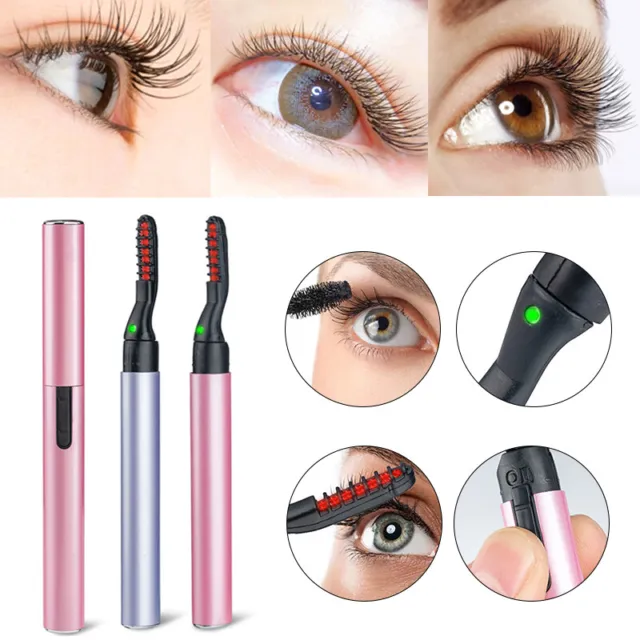 Herramientas de maquillaje de ojos estilo lápiz eléctrico con calefacción larga duración *