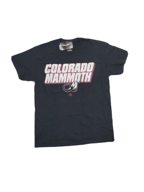 NWT NLL Colorado Mammoth Lacrosse T Shirt Majestic Black Men's Large NWT NLL Colorado Mammoth Lacrosse T Shirt Majestic Black Men's Large