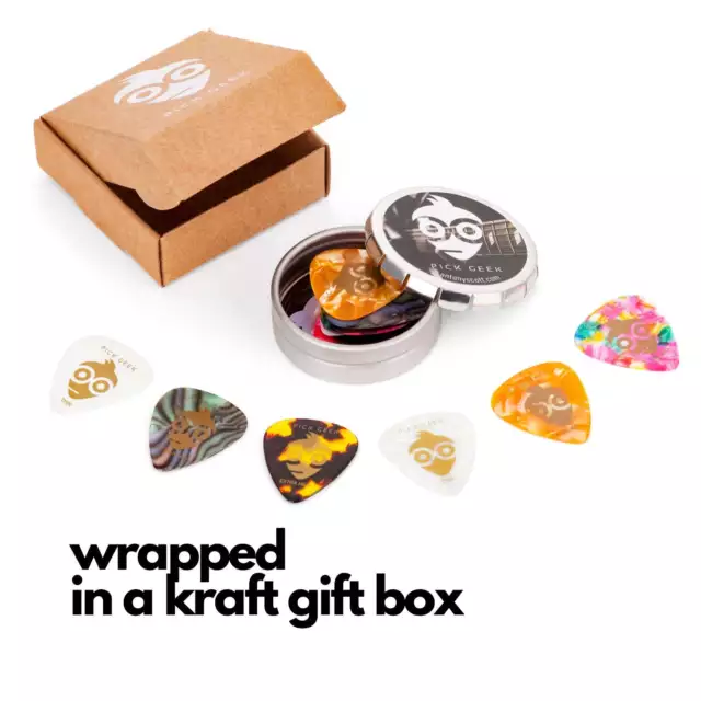 Pick Geek Classic Celluloid Guitar Pick Set
