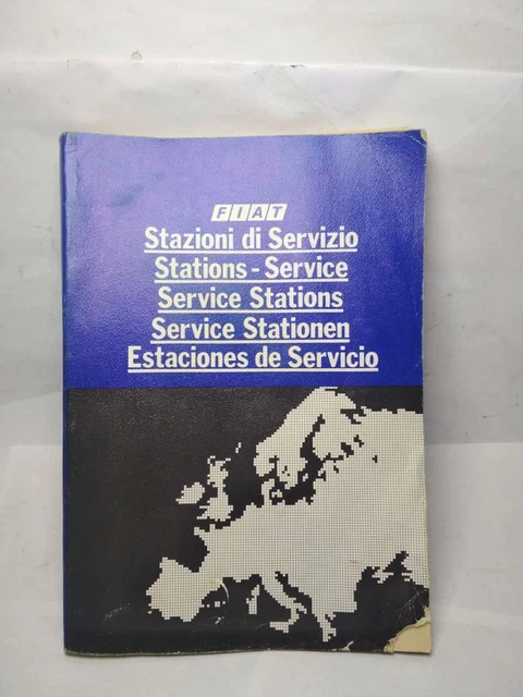 Libro Elenco Stazioni Di Servizio In Dotazione Su Auto Fiat 127 Cl 1050 Stampato