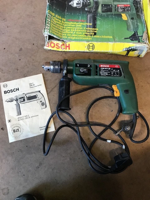 VINTAGE BOSCH HAMMER Drill Csb 520-2e PicClick UK