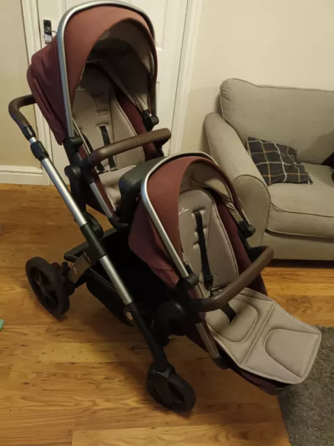 Silver Cross Wave Travel System - Single or Double Buggy or Pram With Buggy