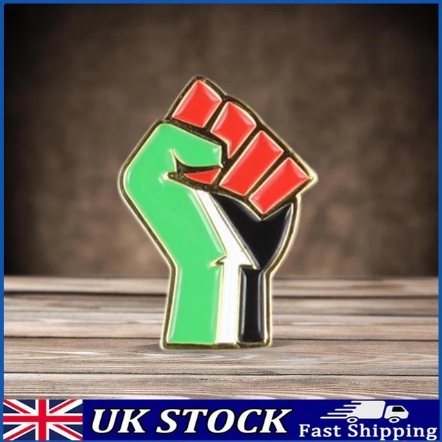 Pack of 10 Palestine Waving Flag Lapel Pins - Silver-Toned Enamel Badges main image 1