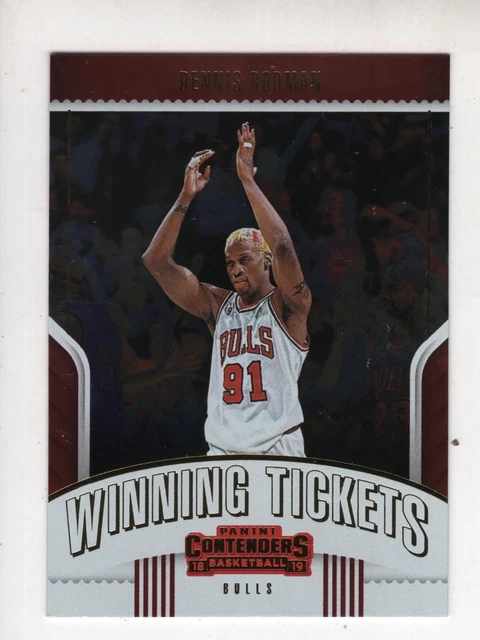 Dennis Rodman 2018-19 Panini Contenders Winning Tickets #33 w/ Michael  Jordan