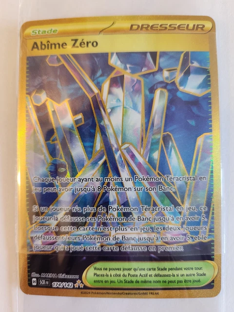 CARTE POKÉMON ABÎME Zéro 174/142 EV07 Couronne Stellaire Gold Rare FR ...