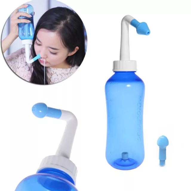 Hydro Nose Washer Neti Pot Sinus Rinse Treatments Bottle Nasal Irrigation  System