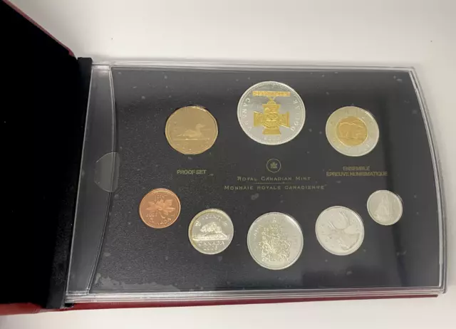 2006 Royal Canadian Mint Gold Plated Victoria Cross Commemorative Proof Set