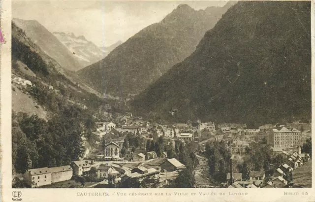 65 Cauterets Vue Generale Ville Et Vallee De Lutour