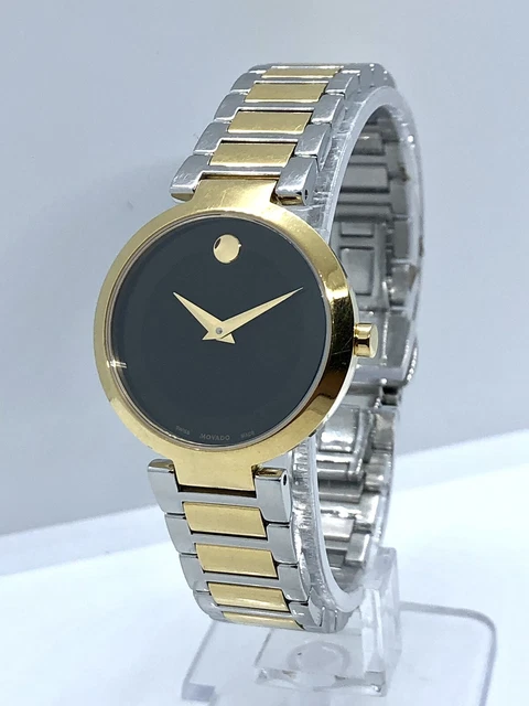 Movado Modern Classic Two Tone Stainless Steel Men's 28mm Watch 0607120